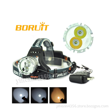 New Products 2016 High Power Cree Led Headlamp, Led White &Yellow Light Camping Lamp